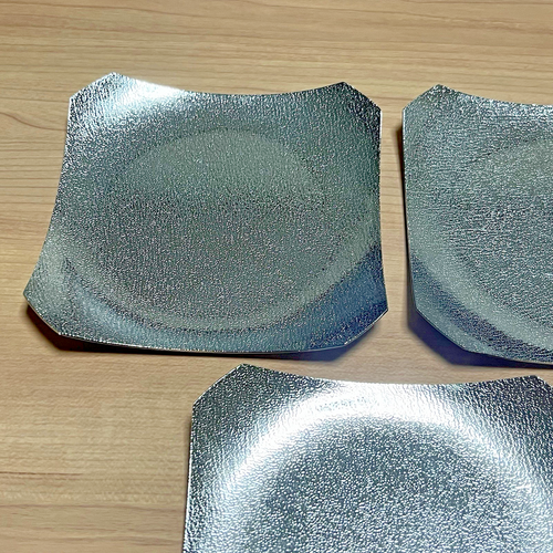 Plato de plata japonés vintage - Juego de 5 de AZUMA - Para dulces Showa retro años 80 - Imagen 8 de 19