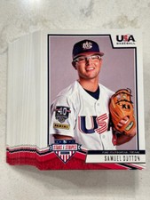  Lot (50) SAMUEL DUTTON SAM LSU 2019 Panini Stars & Stripes USA Baseball cards