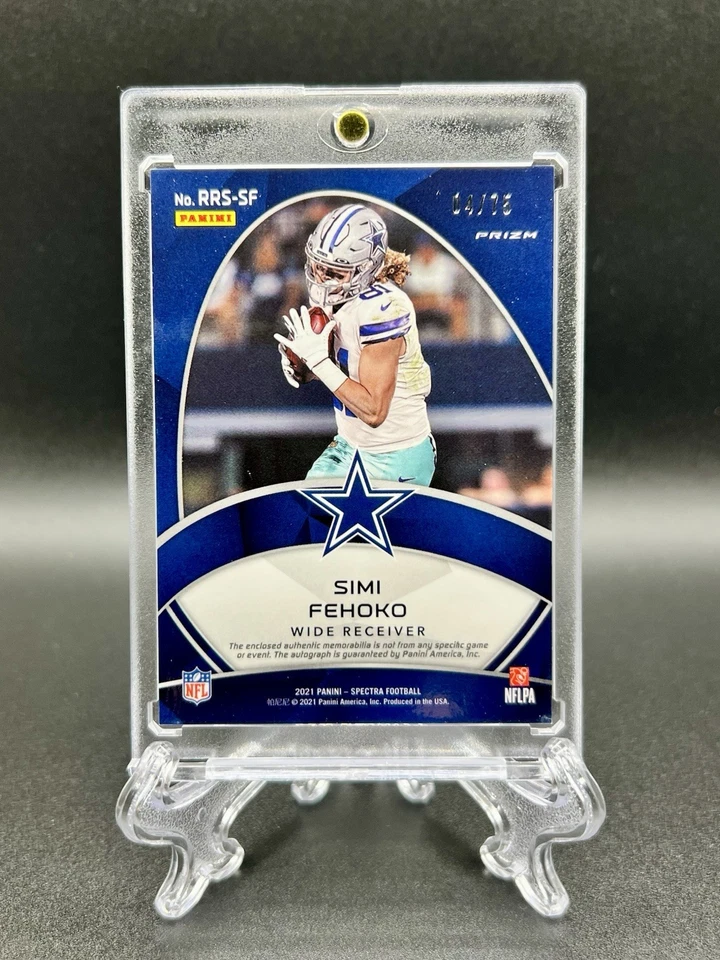 2021 Spectra Radiant Rookie Patch Auto Simi Fehoko #/75 🔥🔥 - Image 2 of 3