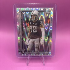 2025 Topps Chrome Football - Maxx Crosby #180 RayWave Refractor