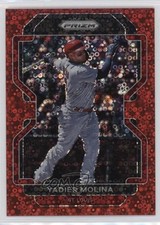 2022 Panini Prizm Tier II Red Donut Circle Prizm 46/99 Yadier Molina #175 04br