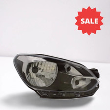 For VW UP 2012-2016 Front Headlight Headlamp Black Right Side Driver Side O/S