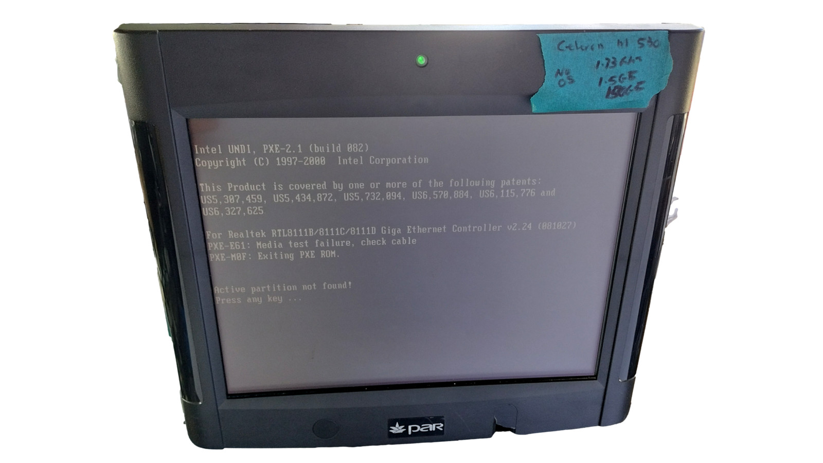 ParTech PAR M7125-01 POS Touch Terminal