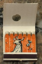 Rare couverture d’allumettes Pilks Theatre Flaming Pit Restaurant années 50 NOS