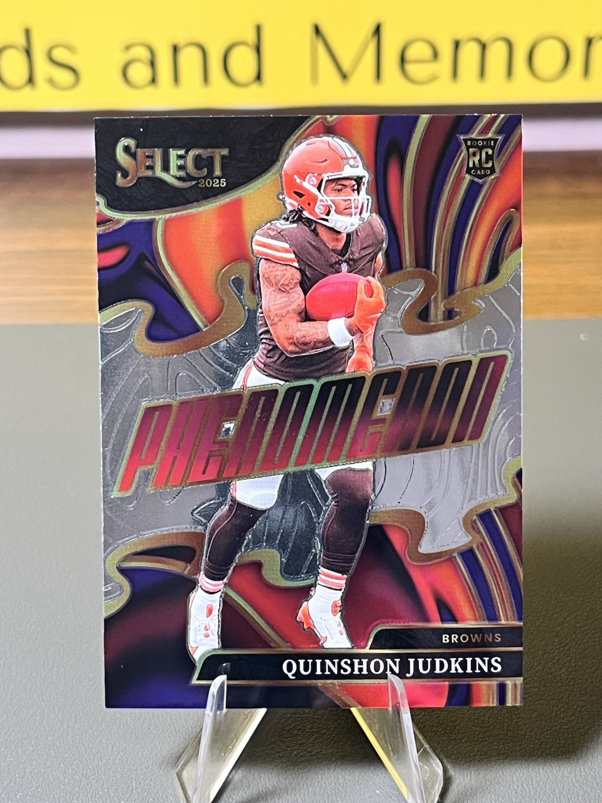 2025 Panini Select Quinshon Judkins Phenomenon Rookie RC #6 Browns