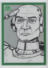 2022 Topps Chrome Star Wars Galaxy 99/99 Echo by Darrin Pepe #BV-89 Sketch 2k3