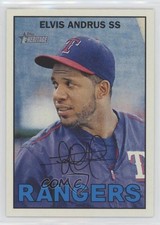 2016 Topps Heritage Gum Damage Back Elvis Andrus #387 0o9