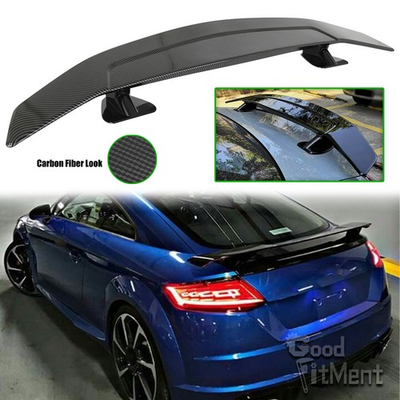 #ad #ad For Audi TT RS 47 Inch Carbon Fiber Rear Trunk GT Style Racing Spoiler Wing ABS $99.06