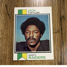 Topps 1973 Jack Tatum Oakland Raiders #288 Football Card Rookie Base Set. rookie card picture