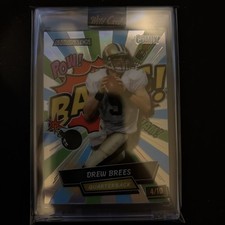 2024 Wild Card Alumination Drew Brees Bang Comix #AC-D8 4/10 New Orleans Saints