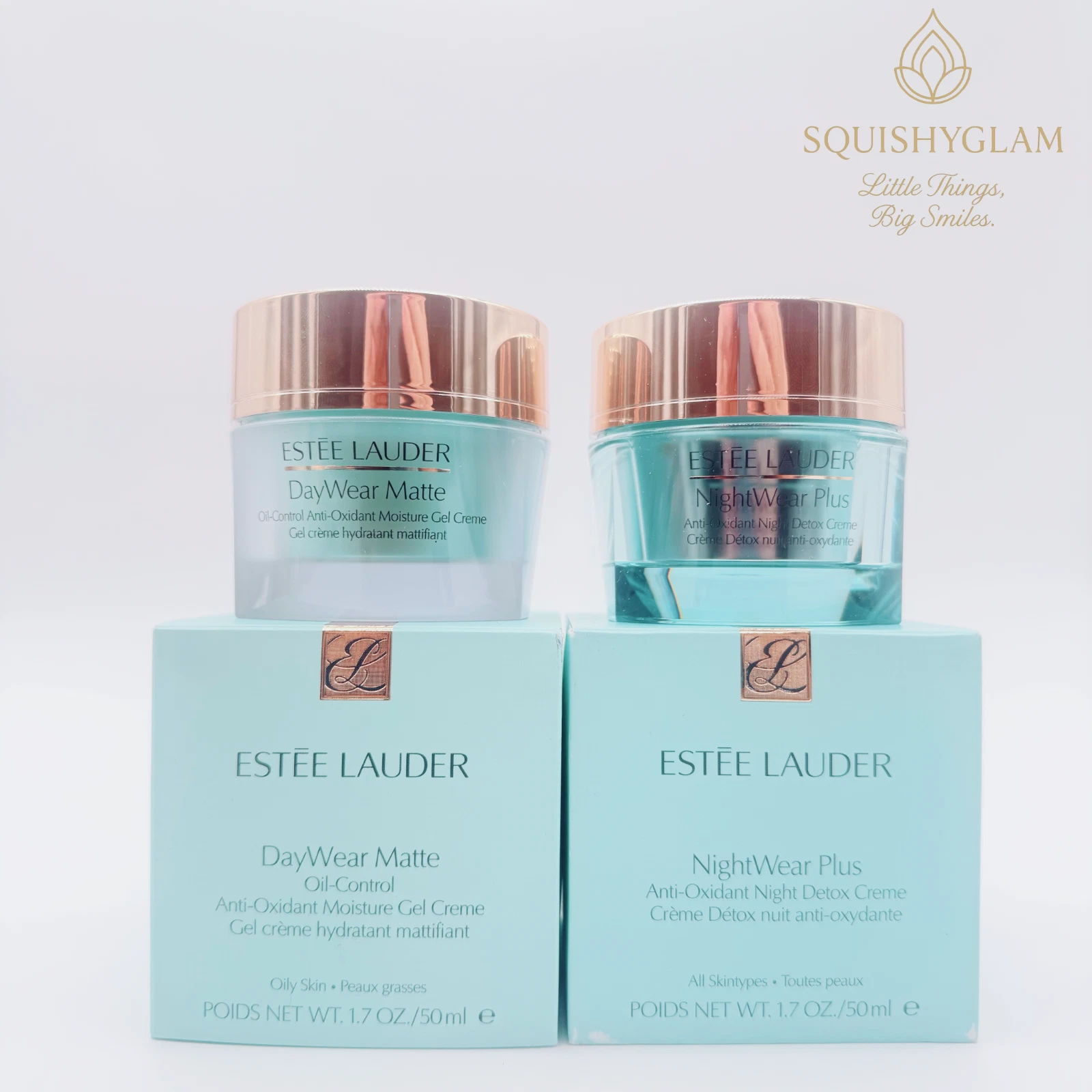 Estee Lauder Daywear Matte Oil-Control + Nightwear Plus Anti-Oxidant Duo | 1.7oz
Opens in a new wind