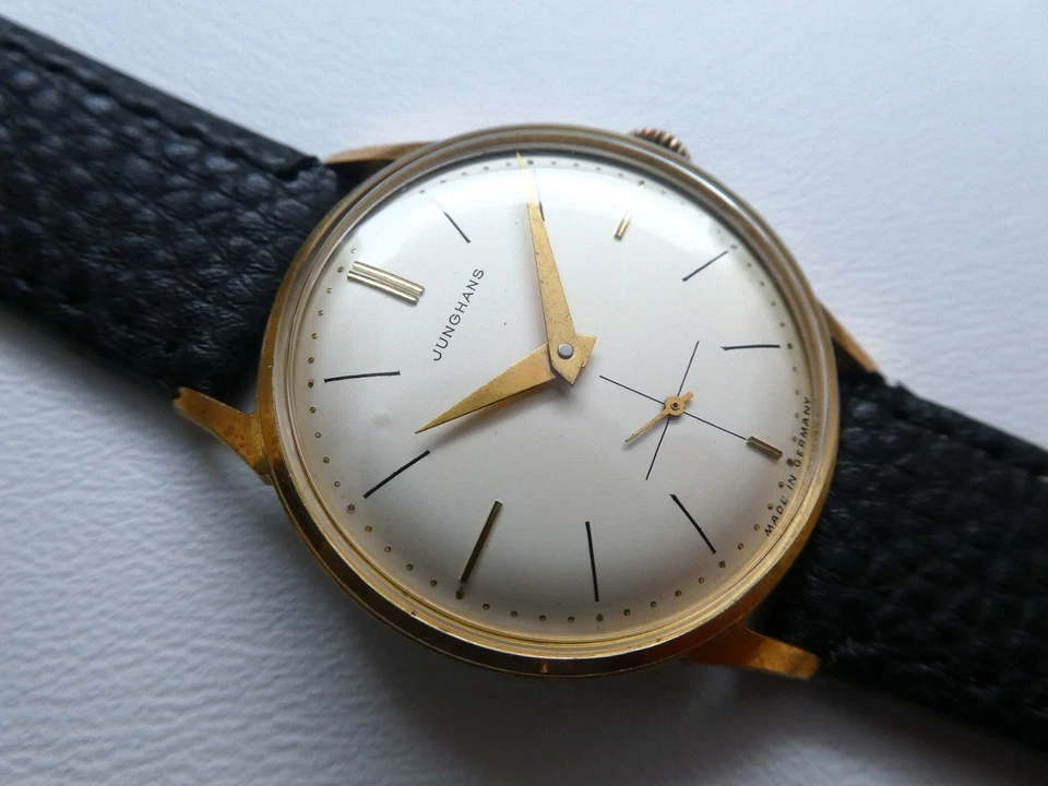 Wow! Hermoso reloj de vestir vintage muy raro 'Max Bill' Junghans para hombre años 50! Foto 4 de 4