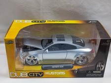 Jada Toys 1:24 Infiniti G35 Skyline V35 Silver Dubcity Kustoms Model Car 