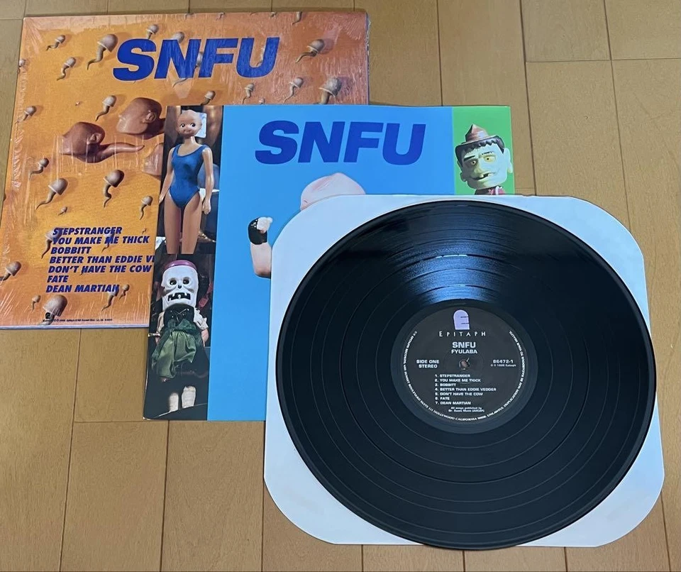 SNFU/Fyulaba LP Punk Melocore Epitaph 1996 NM VG Vinyl Record - Image 4 of 4
