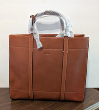 Sophisticated Fossil Carmen Shopper Brandy Handbag ZB7938213 New with Tags