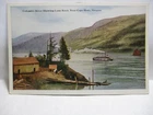 WWI POSTCARD COLUMBIA RIVER SHOWING LONE ROCK, CAPE HORN OR  HOME, SHIP UNUSED