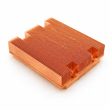 1.6 LBS Heavy Duty Pure Copper Heatsink Skived Fin 3.5 x 3 x 1 INCH 