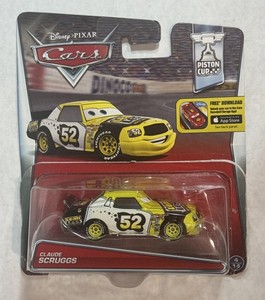 2015 DISNEY PIXAR CARS PISTON CUP CLAUDE SCRUGGS #52 - PRE OWNED