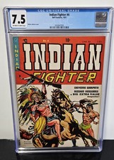 💥CGC 7.5 INDIAN FIGHTER #4 1951 BELL 🇨🇦 CANADIAN *TOP POP* Walter Johnson Cvr