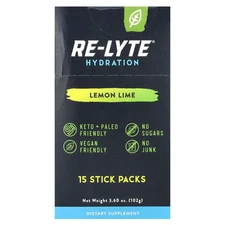 Re-Lyte® Hydration, Lemon Lime , 15 Stick Packs, 0.24 oz (6.8 g) Each