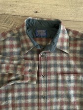 Vintage Pendleton 100 Virgin Wool Plaid Shirt Mens Medium Made in USA