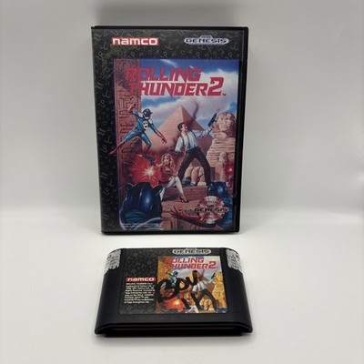 Rolling Thunder 2 (Sega Genesis, 1991) Box With Game Tested No Manual