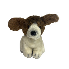Vintage Russ Berrie Luv Pets Yomiko Brown White 6.5" Plush Puppy Dog Item 7862