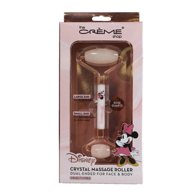 The Creme Shop Disney Minnie Mouse Rose Quartz Crystal Massage Roller