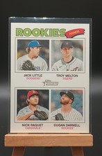 2026 Topps Heritage - Quad Rookies Troy Melton, Jack Little, Nick Raquet #387...