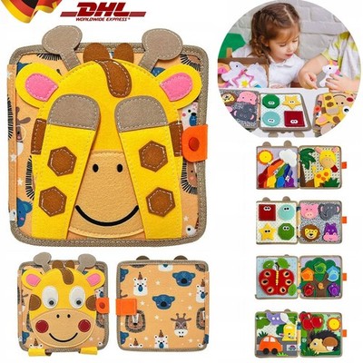 Quiet Book Busy Board 3D Filz Buch Montessori Spielzeug Activity Boards Babybüch