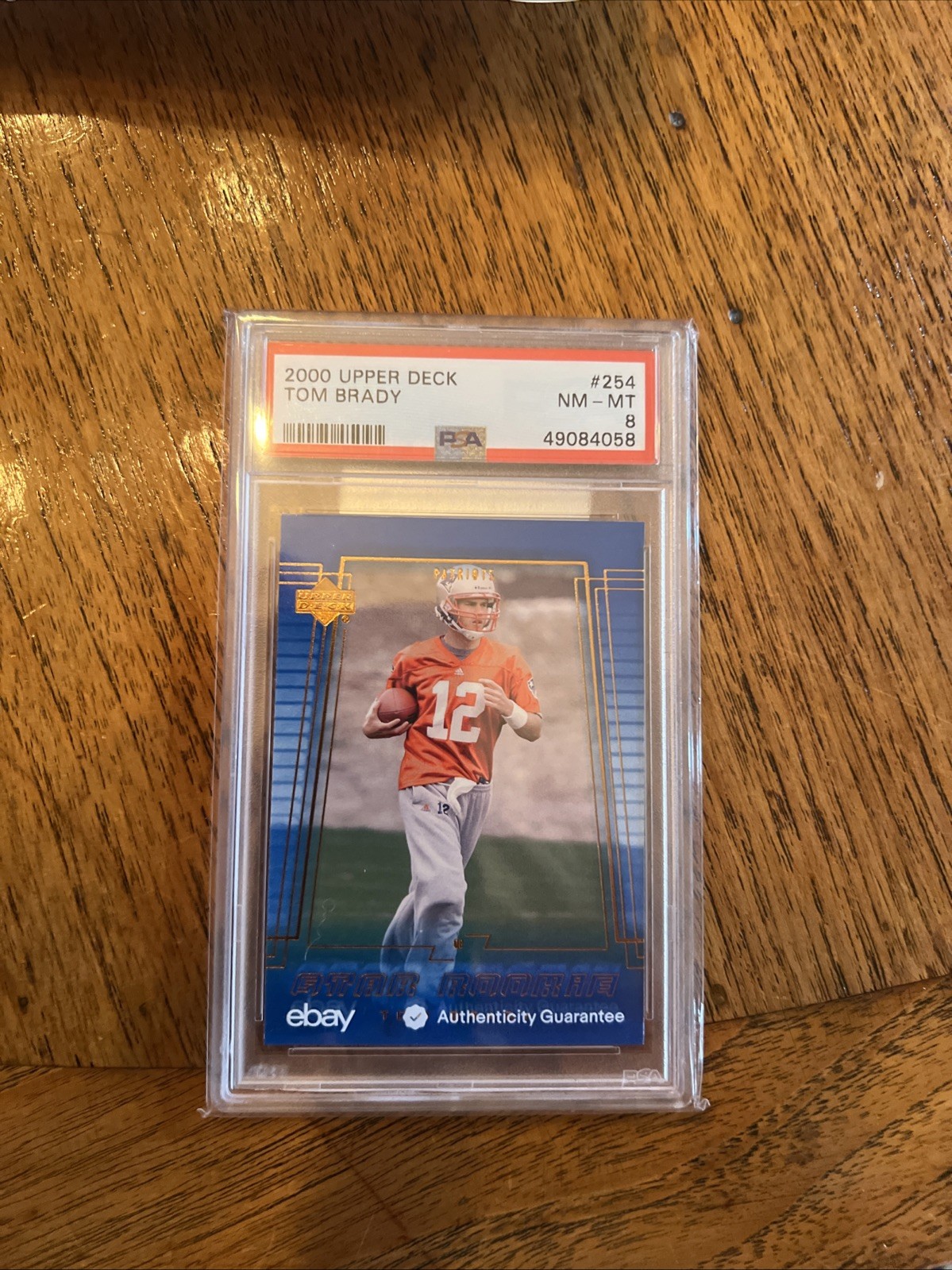 2000 Tom Brady Upper Deck Star Rookie #254 RC NM-MT PSA 8 New England Patriots