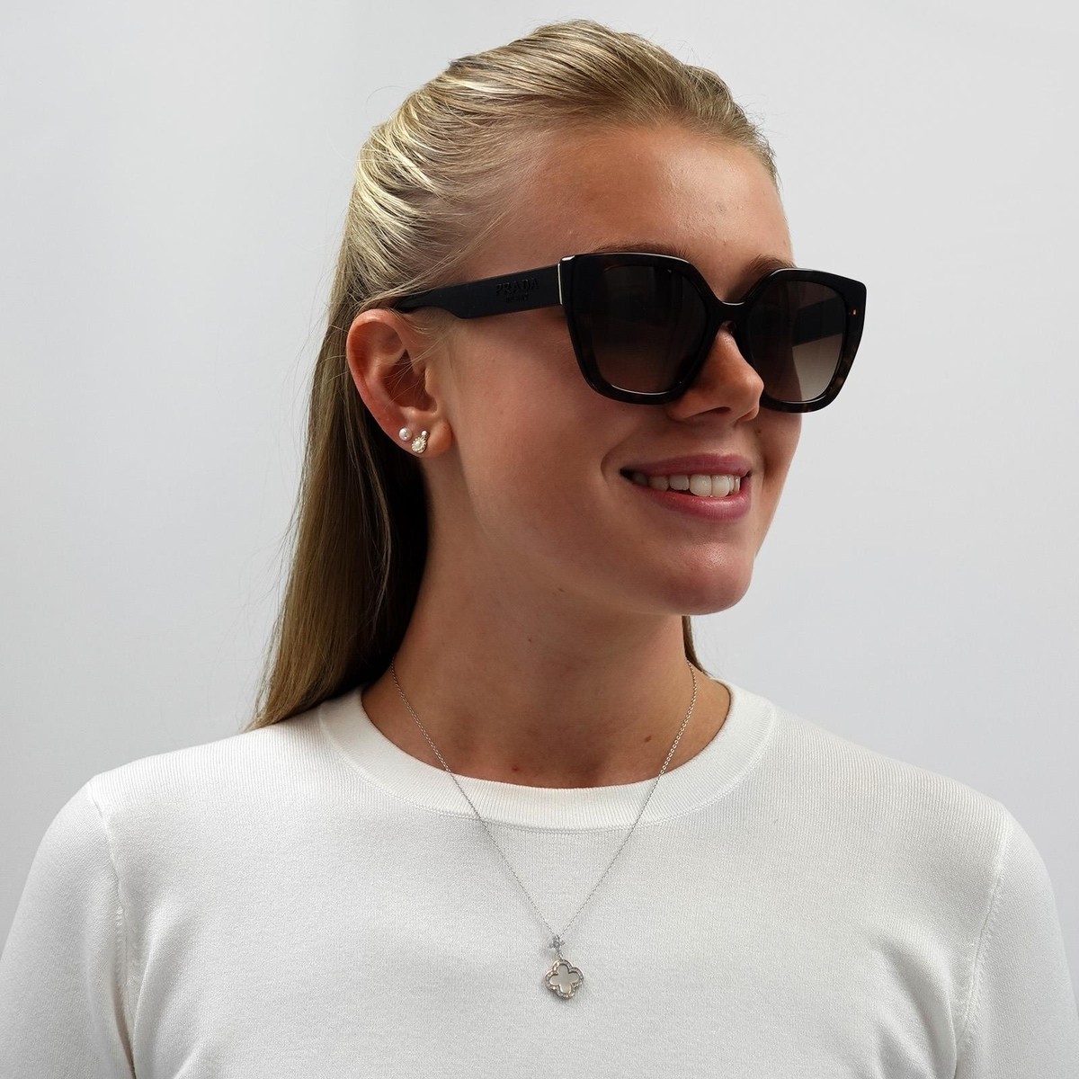 Prada Sunglasses PR24XS 2AU6S1 Havana Brown Gradient | eBay display picture 2