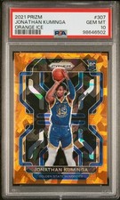 2021 PANINI PRIZM ORANGE ICE #307 JONATHAN KUMINGA PSA 10