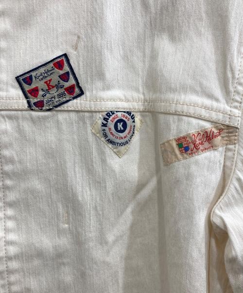 KARL HELMUT Linen Bomber Jacket Men Size M White Japan image 8