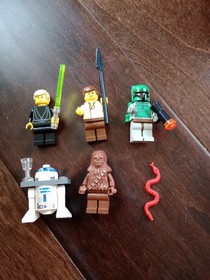 LEGO STAR WARS 7104 +  6210 Jabba's Sail Barge with sails and manual INCOMPLETE