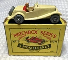 Matchbox/Lesney #19A MG SPORTS CAR, Type B Box, in Mint condition!