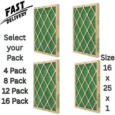 Flanders Air Filters , 16" x 25" x 1" Precisionaire Nested Glass  (Choose Pack )