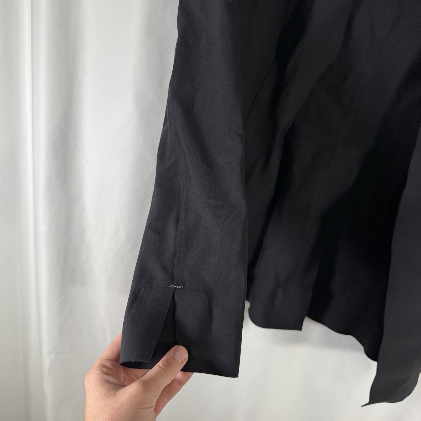 Athleta Jacket Women's 4 Solid Black Open Front P… - image 4