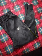 Sik Silk Men's XL Skinny Joggers Tracksuit Bottoms black