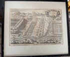 Antique Battle of Pharsalia Engraving Framed Historical Scene Black White — photo 2