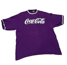 Vintage Coca-Cola T-Shirt Spell Out 1994 Signal Purple Fade XL-XXL USA Made