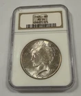 1925-P Peace Silver Dollar $1 NGC MS64 Beautiful Reverse Toning. Pretty coin!