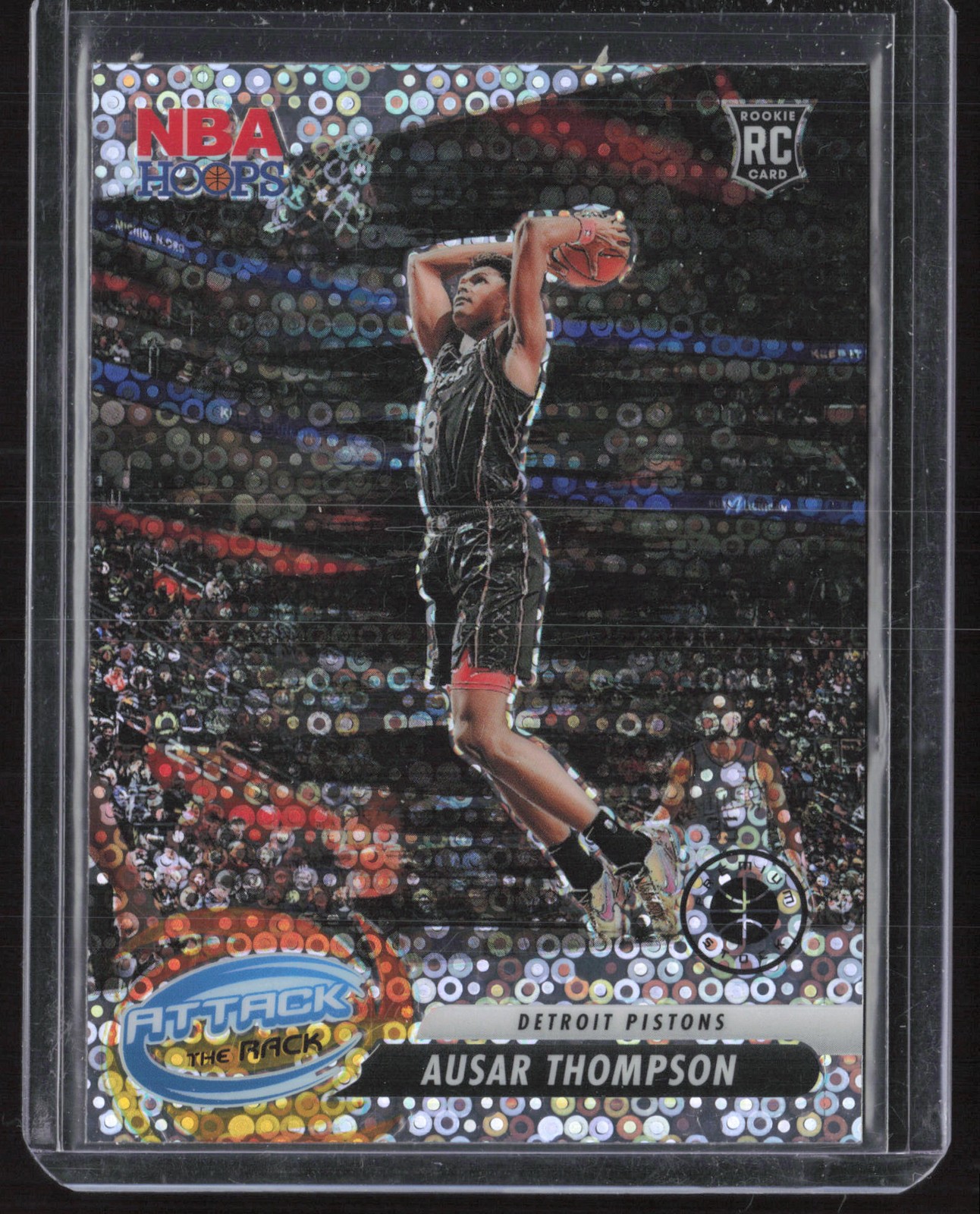 Ausar Thompson 2023-24 Hoops Premium Stock Attack The Rack Disco Prizm #5