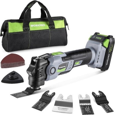 20V Oscillating Tool Kit, Cordless and Brushless 19,000 RPM Orbiting Multi Tool
