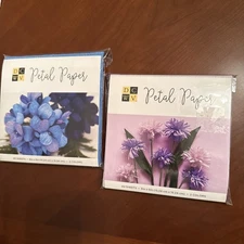 DCWV Petal Paper 3 Packs 40 Sheets Each 6in x 6in 5 Colors