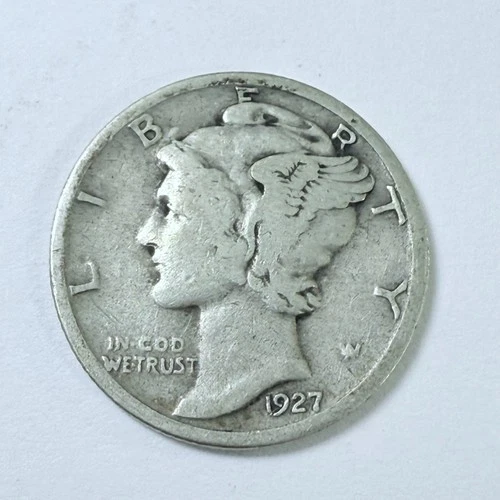 1927 Mercury Dime ~ FINE DETAILS~ 90% Silver #4612