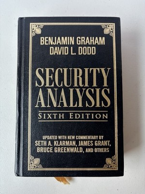 Security Analysis: Sixth Edition Hardcover Leather Benjamin Graham David L Dodd
