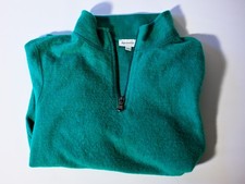 Hessnatur leichter Kinderpullover 100% Schurwolle bio Größe 134/140 in grün