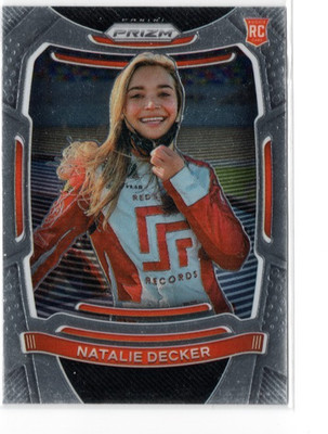 2021 Prizm Racing NASCAR Natalie Decker RC #60 Mask Photo Variation