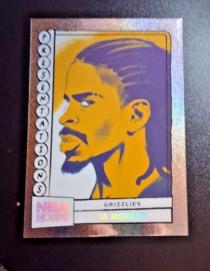 2024-25 Ja Morant NBA Hoops presentations Grizzlies SSP Case Hit clean card.